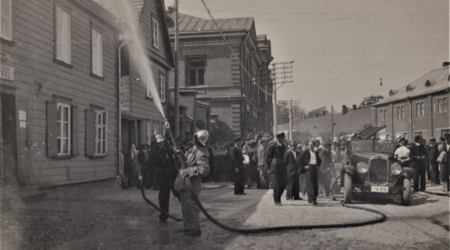 Põltsamaa vanadel fotodel: Pritsumeeste pidupäev juuli 1938 (II OSA). Fotograaf A. Sulev. Foto erakogust.
