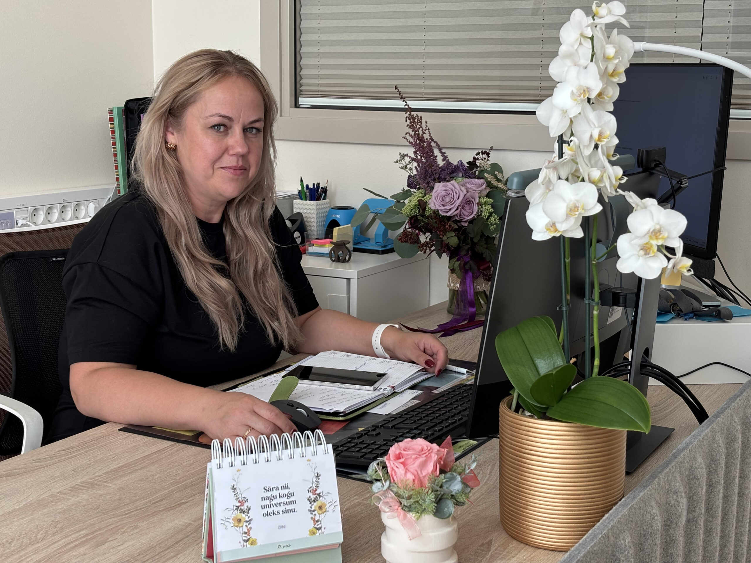 Eneli Pung peab lasteaias stabiilse atmosfääri loomist väga tähtsaks. Foto erakogu