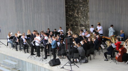 Orkester avalugu esitamas. Foto Raimo Metsamärt