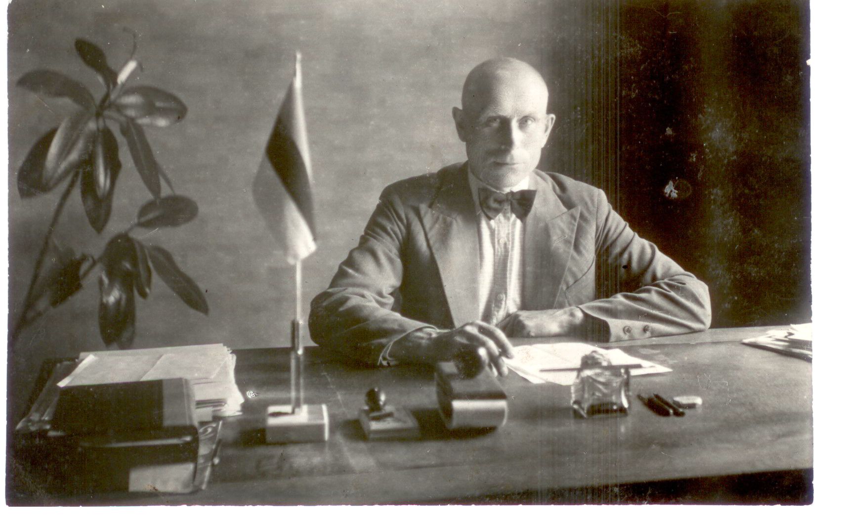 Georg Kold Põltsamaa linnapeana. Foto Põltsamaa Muuseumi fotokogu