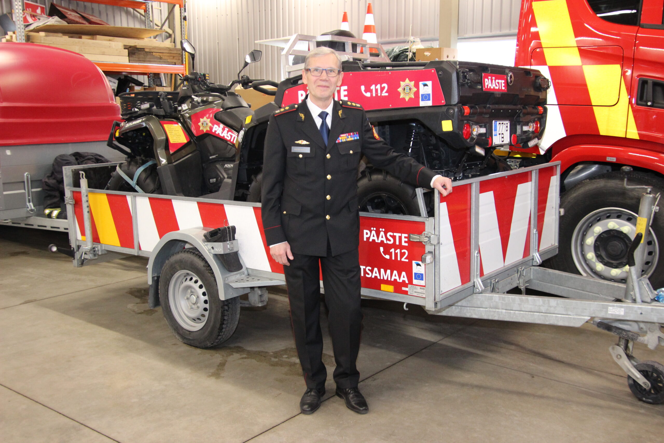 Peeter Randoja Põltsamaa päästekomandos. Foto Raimo Metsamärt