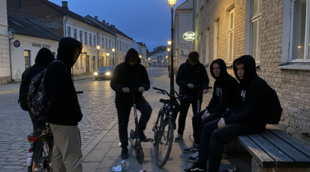 Foto on illustratiivne. Noored linnas. Foto on genereeritud AI abiga