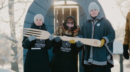 Rändkahvel jõudis Jõgevamaale. Foto Liina Laurikainen