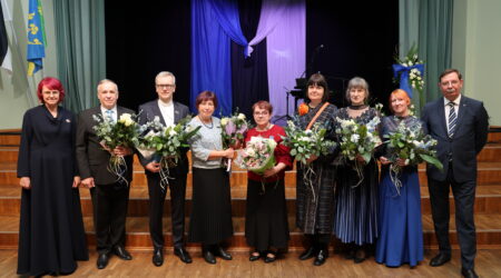 Tunnustuse saajad pidulikul üritusel. Foto Ellar Sügiste