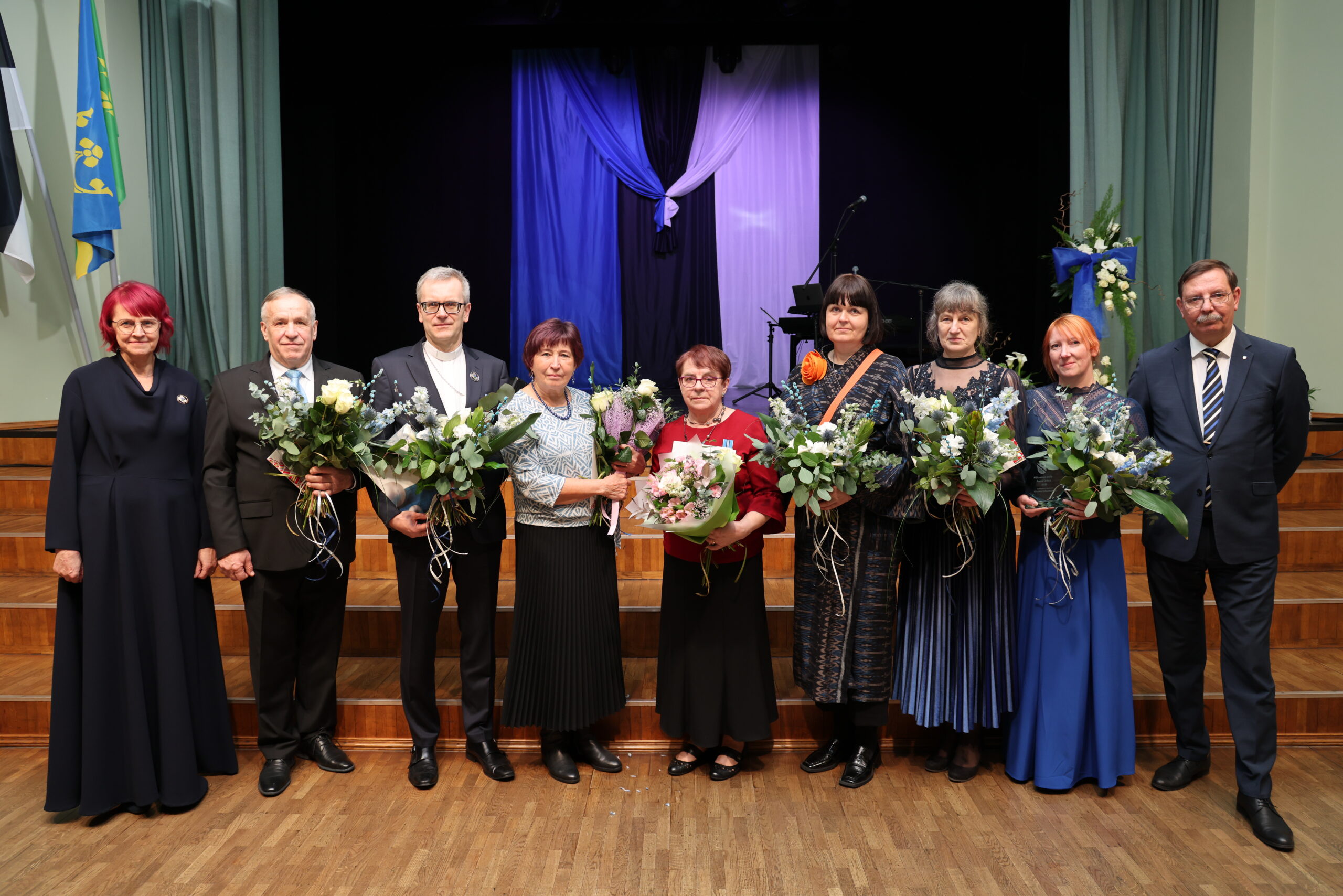 Tunnustuse saajad pidulikul üritusel. Foto Ellar Sügiste