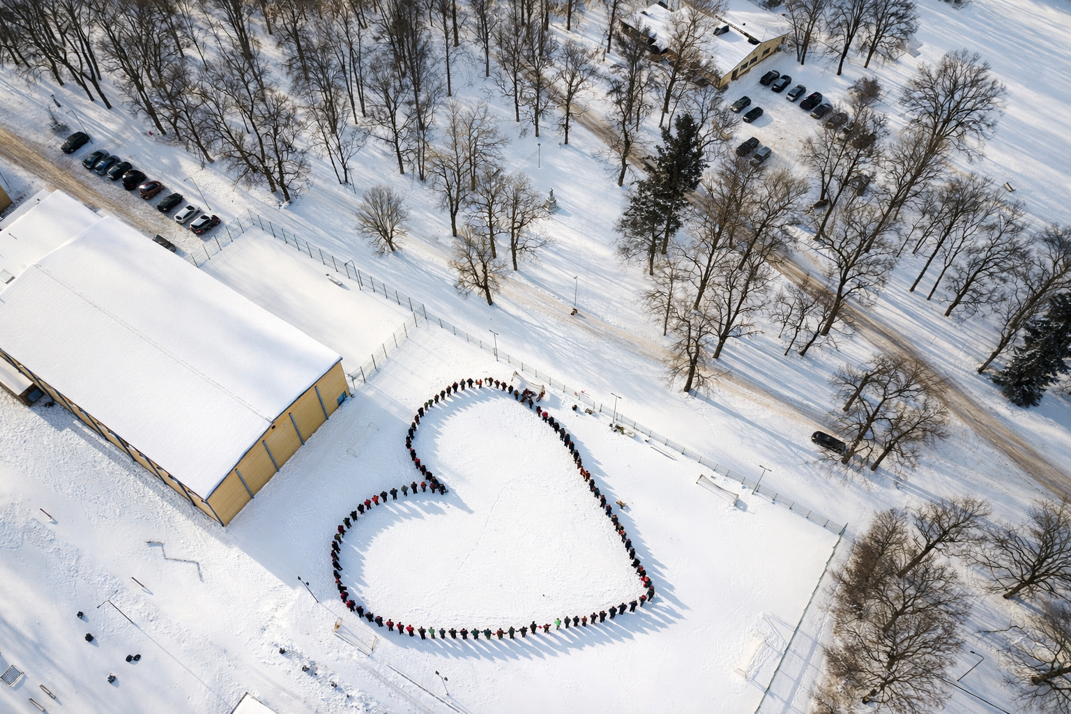Suur süda oli õhust vaadatuna tõesti ilus. Droonifoto Jan Müür