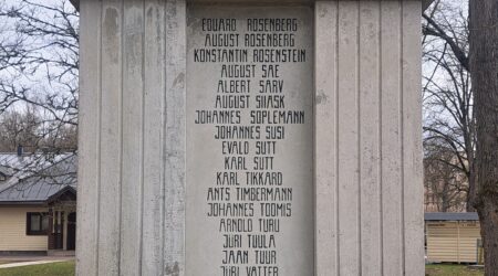 Põltsamaa Vabadussõja ausammas. Foto erakogu