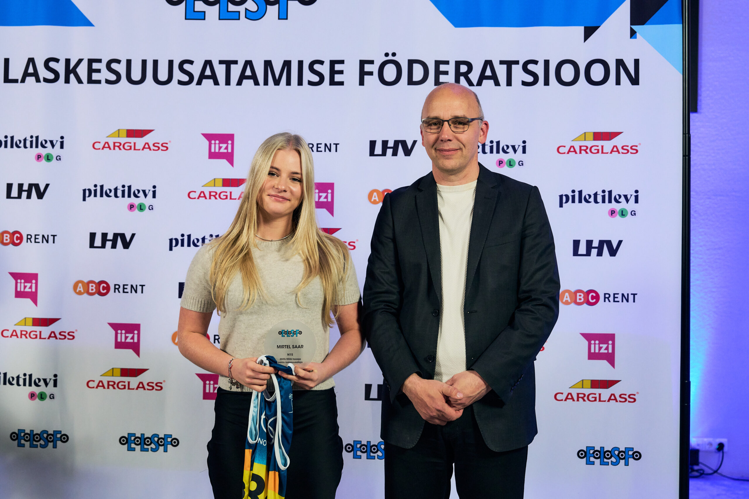 Mirtel saar ELSF pidulikul hooaja lõpetamisel. Foto Reiko Kolatska