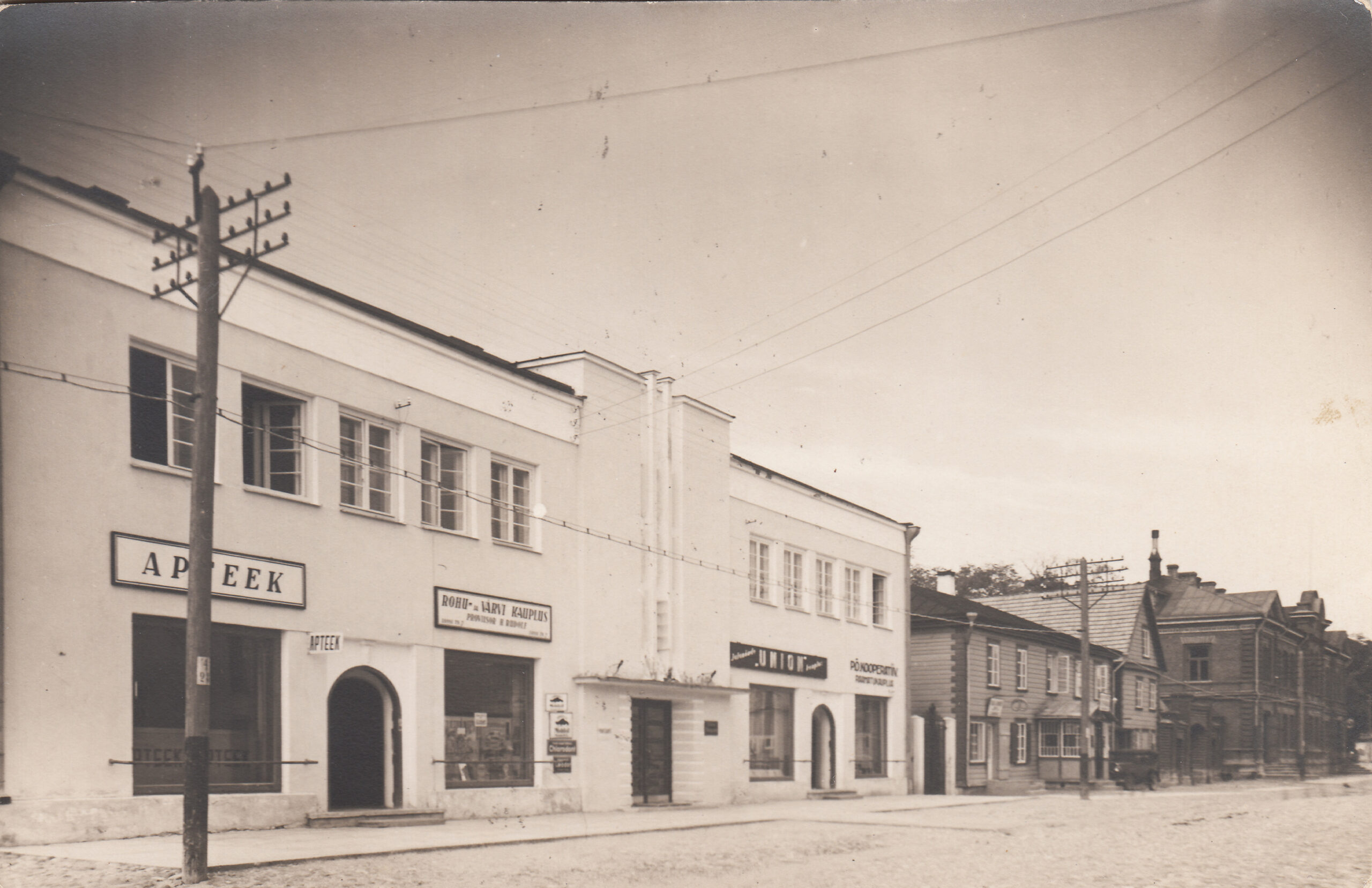 Kauplus Union Lossi tänaval. Fotograaf A. Michelson Foto erakogust