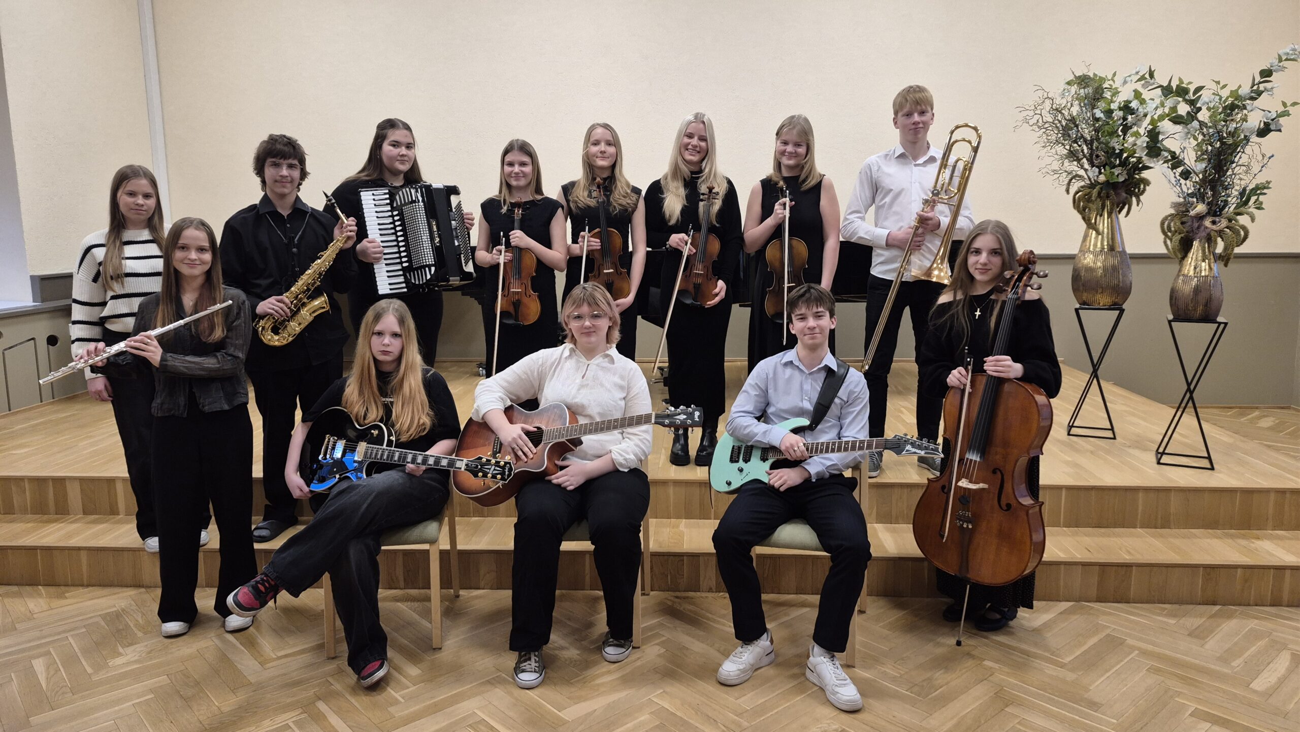 65. lennu lõpetasid 14 õpilast. Foto Põltsamaa Muusikakool