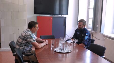 Vallavanem Taavi Aas ja prefekt Vaiko Vaher. Foto Põltsamaa Vallavalitsus